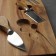 Set for feeding cheese Magistro Bottle, 3 knives, 48 ​​× 17 × 1.5 cm, acacia