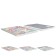 A4 notebook, 80 sheets in a cage on the crest Erichkrause Glass, plastic cover, embossing "sand", an offset unit, white 100%, mix