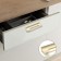 Furniture bracket RS1402, M/O = 128, Satin gold color