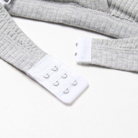 Female set (top, panties) Gray color, size 46-48-12