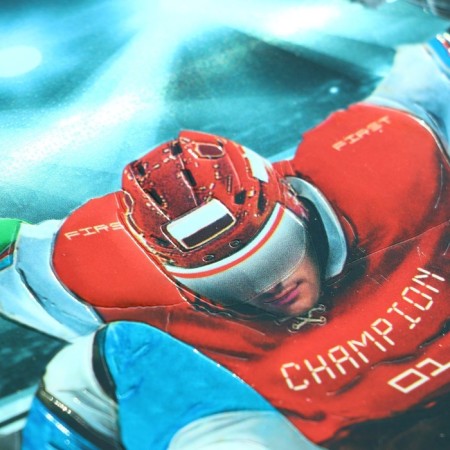 A4, 230 x 325 x 80 mm (extra-capacity), lightning on the top, calligrata hockey players, volumetric 3D rushings with a metallic effect-2