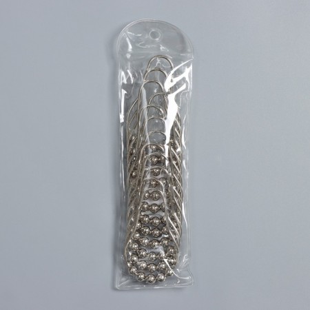 A set of hooks for curtains of the share, 12 pcs, chrome color-11