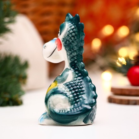 Souvenir "Dragon Platon" Gzhel Color-2