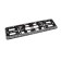 Frame for a car number, book, black, "skulls"
