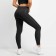Female leggings, black color, size 50/xl