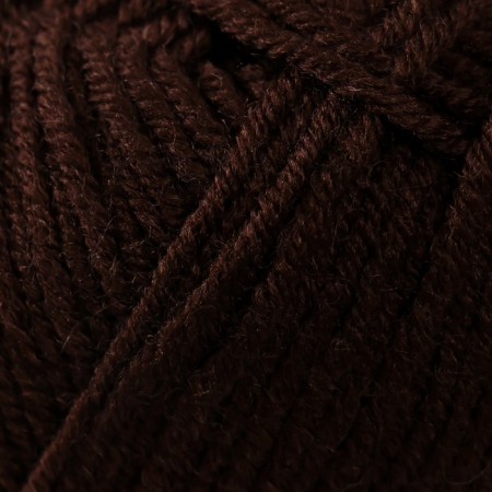 Yarn "Lanagold" 51% acrylic, 49% wool 240m/100g (26 brown)-2