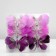 A butterfly for decor and floristry, on a clothespin, plastic, lilac, mix, 1 pc., 8 x 5 x 1 cm