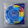 Disposable plates, d = 21 cm, blue color, 12 pcs/un