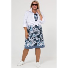Women's dress, size 54, blue color