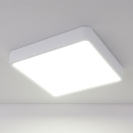 Lamp ceiling Elektrostandard, Fitta Led 18 W, 195x195x28 mm, IP20, white color