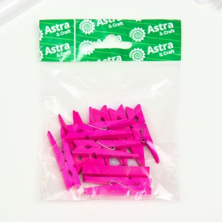 Brongs wood, 45 mm, (set 10 pcs.) Pink-2