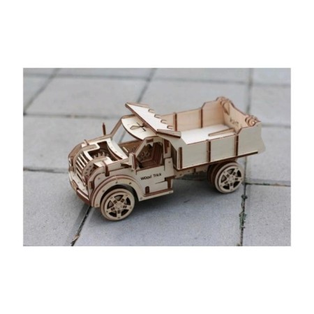 Mechanical 3D puzzle made of wood "Truck-Substand"-9