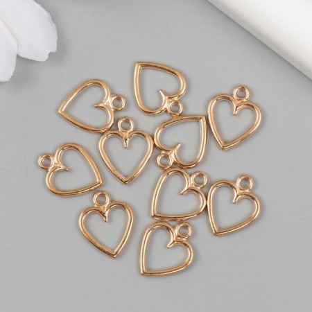 Suspension "Heart" gold 1x1.3 cm-1