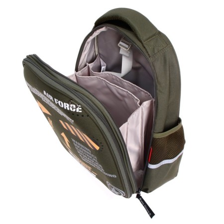 Frame backpack 38 x 30 x 20 cm, + pencil case, Bruno visconti "attention"-11