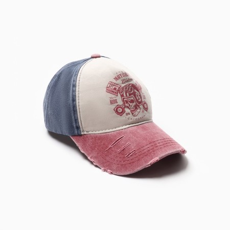 Men's cap "Motorcycler", Blue color, size 56-58