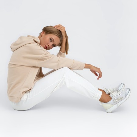 Hudy female minku: casual collection beige color, pr 46-6