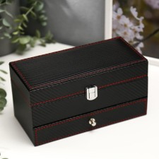 The casket to the leatherette for jewelry and hours of 4 compartments 