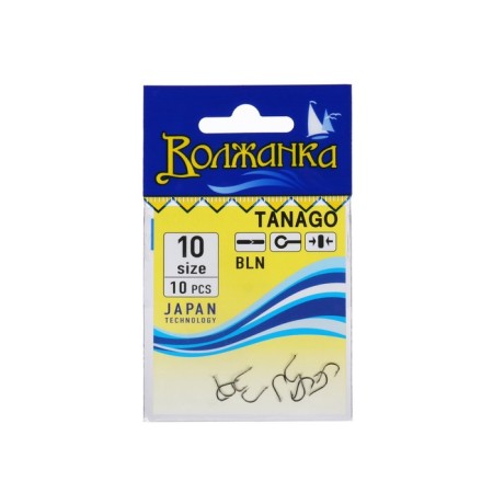 Hooks "Volzhanka", series Tanago, No. 10, 10 pcs.