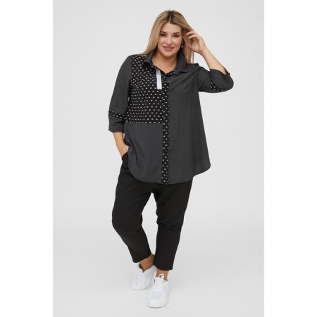 Female trousers, size 58, black color