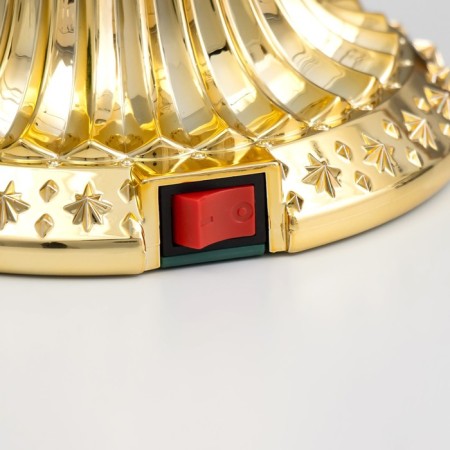 Lava-lamp "Heart" LED 2W from batteries 3haa gold 12.5x10x20.5 cm-11