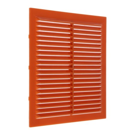 Ventilation grate "Cosmetic" L194BZH, 194 x 194 mm, with a grid, ineffective, beige-1