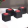 Interior candlestick 4 pcs with the inscription Love, color: "Eben", aroma: strawberries