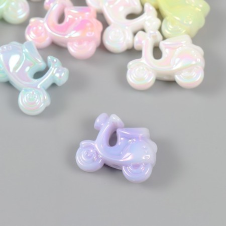 Busina for creativity Plastic "Moped" Palemate Pastel Mix 2.5x1.1x2 cm-1