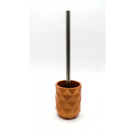Joyce toilet brush, Copper metallic color