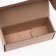 Folding box for a bottle, without printing, brown 12 x 33.6 x 12 cm,