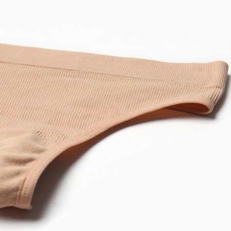 Female set (top, thongs), beige color, One size (42-46)-6