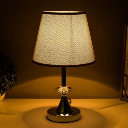Table lamp "ALOR" 1x40W E27 Chrome /gray 21x21x36 cm Risalux-2