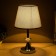 Table lamp "ALOR" 1x40W E27 Chrome /gray 21x21x36 cm Risalux