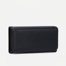 Women's wallet on a magnet, black color