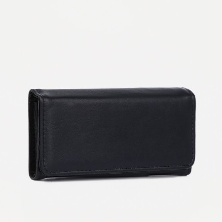 Women's wallet on a magnet, black color