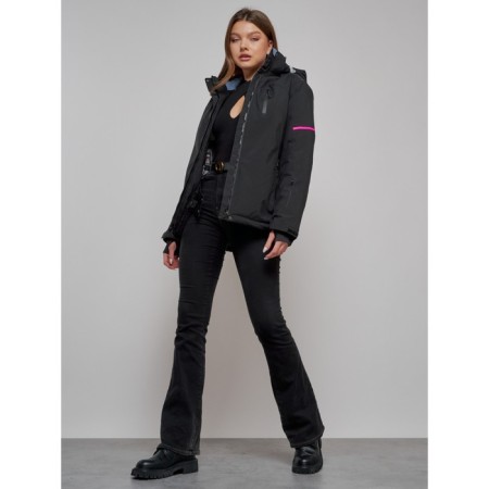 Ski jacket female, size 46, black color-19