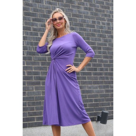 Female dress, size 56, purple color-4