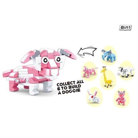 Designer in the egg "Animals", 12 species, mix-1