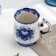 Mug "Morning", gzhel, porcelain, 11x12 cm