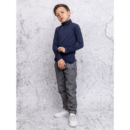 Turtleneck for a boy, height 134 cm, blue color-7