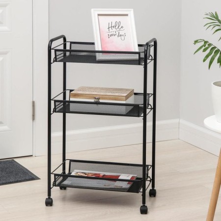 Roadfly 2K, 3 tiers, 44 × 25 × 73.5 cm, on wheels, black color-1
