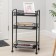 Roadfly 2K, 3 tiers, 44 × 25 × 73.5 cm, on wheels, black color