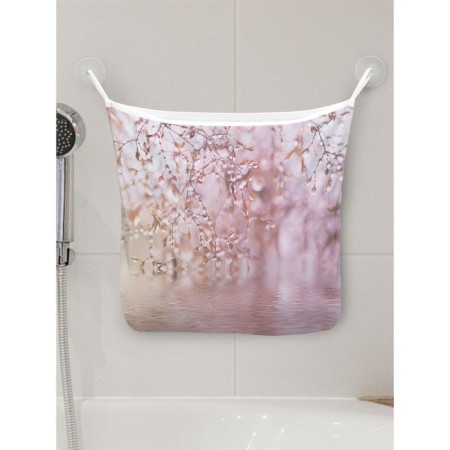 Organizer in a bath on suction cups "Autumn Song", for storing toys and trifles, size 33x39 cm