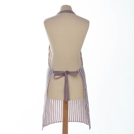Apron Ethel "strip" Pink color, 62 x 76cm, 50% cotton 50% p/e-5