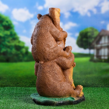 Garden figure "Bears Come friends" 30x27x55cm-5