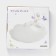 Ceramic share "Butterfly", d = 25 cm, white color