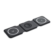 Wireless charger 3 in 1 A07, 15 W, support magsafe, folding, black
