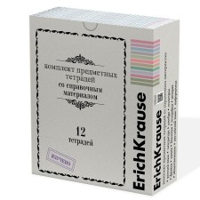 A set of subject notebooks 36 sheets, 12 pieces, Erichkrause 