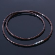 Korean wax thread, 45 cm, d = 3 mm, brown color