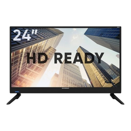 TV Soundmax SM-LED24M11S, 24 ", 1366x768, DVB-T/T2/C, HDMI 1, USB 1, Smart TV, black