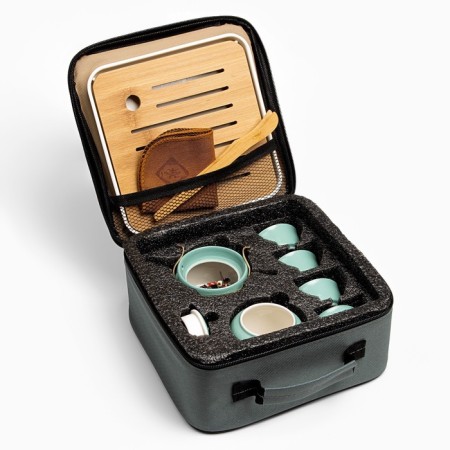 A set for a tea ceremony 10 items, 4 people, a cup 40 ml, a kettle 200 ml-10